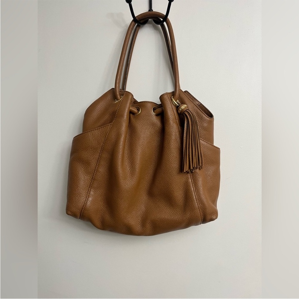 2 Michael Kors Ring Tote Leather Bags- 1 Black and 1 Brown Leather NWT - Picture 8 of 16